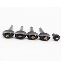 Full Size Ebony Wood Violin Parts Set Violin Accessories with Shell Inlay Chin Rest Tail Piece Peg and End Pin