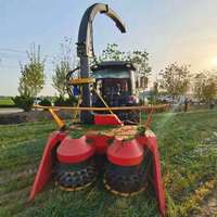 Machines agricoles moissonneuse d'ensilage d'alimentation verte avec stockage pour la paille de grain et l'herbe