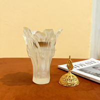 Encensoir en résine givrée en forme de pétale, avec couvercle ajouré, pour Bakhoor, style chinois, arabe, indien, élégant, pour la maison et la table, vente en gros