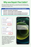 Kara Manda 2023 programmeur réparation de batterie câble flexible modifier les temps de cycle pourcentage de récupération programmeur pour batterie iPhone 11-15