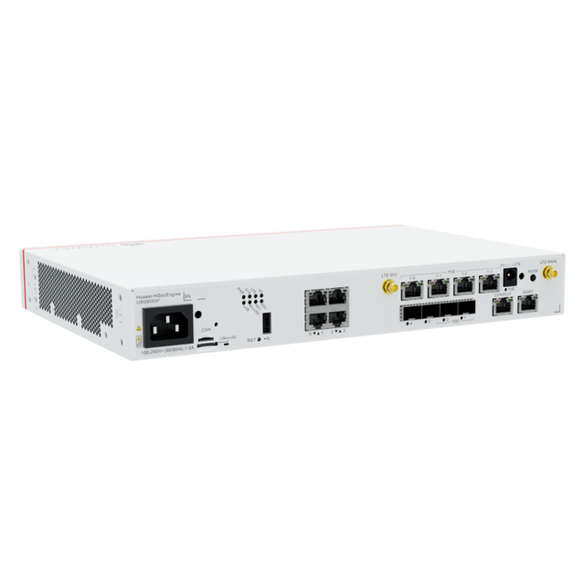 Hisecengine USG6530F-DPL 02355MUA Enterprise VPN Firewall with 2*10ge SFP+ +2*Ge SFP+8*Ge RJ45+ LTE