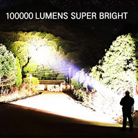 Nouvelle lampe torche tactique de 1000 lumens, 5 modes, affichage de la puissance, rechargeable par USB, zoom télescopique, en alliage d'aluminium, lampes LED P70