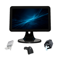 Mesin POS Retail All In One Layar Sentuh Sistem Kasir POS Dengan Pemindai Barcode Printer Laci Uang