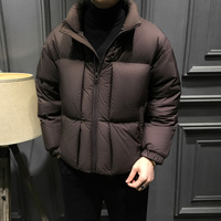 Doudoune Homme Hiver Légère et Chaude 2026 Nouvelle Tendance Jeunesse Marque Élégante Style Court à Capuche Épaisse