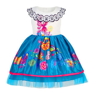 Vestido Mirabe de fiesta de cumpleaños para niños, vestido para niñas, vestido mágico de malla para niñas, vestido de verano de manga corta con Encanto - Product Image 2