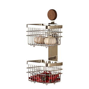 <strong>Wire</strong> Mesh Wall <strong>Hanging</strong> Storage <strong>Basket</strong> Organizer for Kitchen Pantry Bathroom Fruit <strong>Basket</strong> Produce Holder - Product Image 5