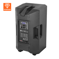 Diamond Nouveau Système de Haut-parleurs Puissant de 15 Pouces 1200W de Puissance Crête Classe D Plastique Audio Professionnel Haut-parleur Actif de Scène pour l'Extérieur