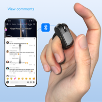 Anneau de défilement TikTok sans fil, télécommande à déclencheur au doigt, tourneur de page, contrôleur de téléphone portable compatible BT, rechargeable par USB