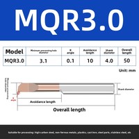 Outils de perçage CNC modèle MQR MQL, barres à plaquettes carbure personnalisables, applications de tournage de précision pour métaux, 15 mm