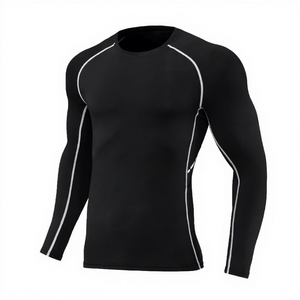 Fitted <b>Raglan</b> Sleeve Long-Sleeve Tracksuit <b>Top</b> 2026 <b>Top</b> Selling High Quality Premium Men's Long Sleeve Rash Guard - Product Image 2