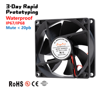 Ventilateur de châssis PC 80 mm 80x80x25 mm pour boîtier PC, purificateur d'air, serveur, amplificateur, équipement électrique, ventilateur de refroidissement 8025 12V 24V