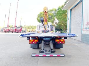 Camión de Remolque de Plataforma Plana SHACMAN 4x2 con Grúa de Brazo Articulado en Venta - Product Image 6