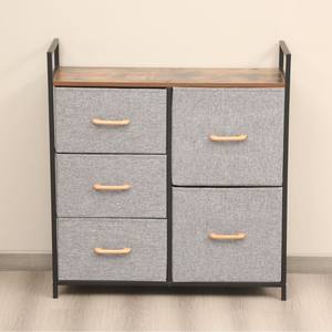 Cajoneras de Almacenamiento de Tela Independientes de Estilo Moderno, Gabinetes de Almacenamiento con Marco de Metal de Venta Caliente para Uso en Dormitorios y Hogares - Product Image 1