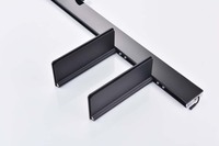 Élégant support gris de pistolet luxueux et luxueux clavier de piano durable ensemble de douche en laiton pour salle de bain et douche en alliage d'aluminium