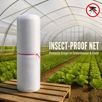 Filet anti-insectes en HDPE 40 mailles, résistant aux UV, léger, pour serre et protection des champs et des jardins potagers