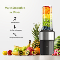 Blender portable sans BPA de 650 ml, mixeur électrique à portion individuelle pour smoothies et boissons protéinées