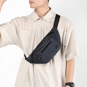 Men's Chest Bag Oxford Cloth Durable Multi Compartment Gray Black Dark Blue Military Green Spring 2025 Everyday Outfits - Product Image 2