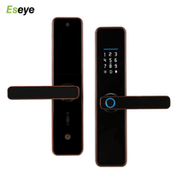 Cerradura Inteligente Biométrica para Puerta, Aplicación TTLock, Cámara WiFi, Acceso por Huella Dactilar Bidireccional, Caja de Seguridad con Llave, Seguridad para Apartamentos y Hoteles
