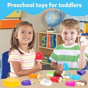 Bjq OEM Montessori Ice Cream thư học tập Đồ chơi đầu giáo dục bảng chữ cái nhận thức phù hợp với đồ chơi cho trẻ em - Product Image 5