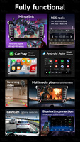 Autoradio Android BQCC 7 pouces, écran MP5, Carplay, FM RDS, BT, stéréo multimédia pour VW Amarok, Caddy, Golf 5, 6, Skoda Octavia, Passat B6