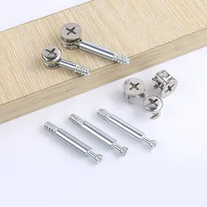 Furniture Cam Lock Nut Connectors Fittings 10mm-12mm-15mm With Screw for Cabinet Drawer Wardrobe Panel Connecting