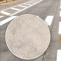 Peinture thermoplastique blanche pour marquage routier, séchage rapide, revêtement acrylique pour chaussée, 20 % de billes de verre internes pour port et entrepôt