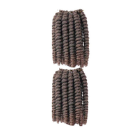Tresses au crochet pré-bouclées 8 pouces Havana Curl 130g 20 mèches Cheveux synthétiques bouclés pour tressage 13 couleurs disponibles pour femmes