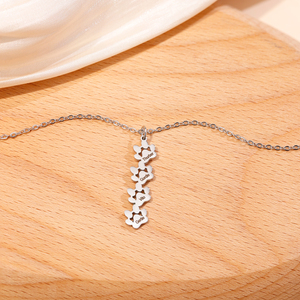 Collana Personalizzabile con Nome e Impronta Zampa in Acciaio Inossidabile Zampa di Gatto Zampa di Cane per Mamme di Animali Domestici <span class=keywords><strong>Regalo</strong></span> Commemorativo - Product Image 3