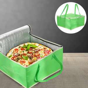 Large Heavy Duty Non Woven Grocery Thermal Shopping Bag Aluminum Foldable Cooler Bag Reusable Bake <b>Insulated</b> Bags - Product Image 3