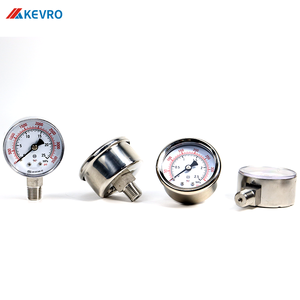 Manômetro de aço inoxidável <span class=keywords><strong>0</strong></span>-1/1.6/25 MPa Range Design sem óleo para sistemas de gás de argônio hélio nitrogênio - Product Image 6