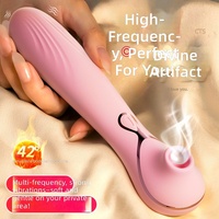 Mini-Saug-Vibrationsmassagestab Starke Vibration Wasserdichtes Silikon + ABS Persönliches Lustspielzeug für Frauen