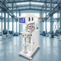 Machine de tampographie monocouleur à air chaud avec tête de tampon en caoutchouc à nettoyage automatique et réservoir d'huile à tête haute pour embouts de capsules d'ongles