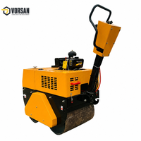 Compacteur vibrant à deux roues personnalisable, à moteur diesel, pour travaux routiers, vente directe usine