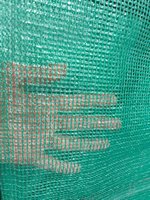 Filet d'ombrage agricole en HDPE vert-noir 70 g/m² / Filet Raschel pour serre