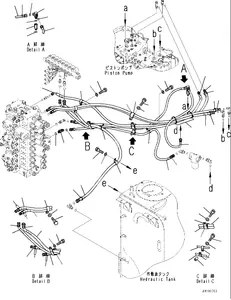 Parti del motore dell'escavatore di alta qualità per Cummins per tubo flessibile KOMATSU PC300 muslimex