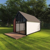 Maison Modulaire Préfabriquée en Conteneur pour Famille avec Toit Triangulaire, Idéale pour Hôtels, Restaurants, Appartements, Jardins et Espaces Extérieurs (OEM/ODM)