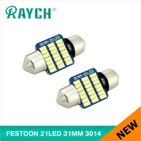 Ampoule LED C5W 31mm Festoon 21SMD 3014, lumière de dôme blanche 6000K pour voitures, éclairage intérieur de la carte, de la plaque d'immatriculation et du coffre, remplacement de lampe