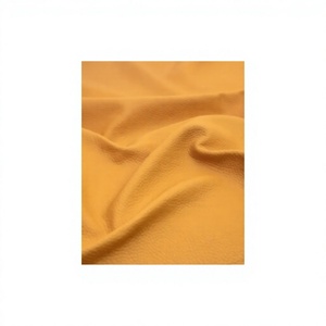 Solid Mustard Yellow Fabric Sheet Soft Textured Material for Crafting and Sewing Waterproor 100% Natural Genuine <b>Leather</b> Grain - Product Image 1