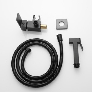 <strong>Modern</strong> Wall-Mounted Solid Brass <strong>Bidet</strong> Faucet Set Low Price Bathroom <strong>Spray</strong> for Toilet Cleaning - Product Image 4