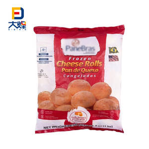 Bolsa de plástico personalizada para envasado de alimentos congelados, masa para galletas, <span class=keywords><strong>kebab</strong></span>, bocadillos, croquetas de pollo, bolsa impresa para alimentos - Product Image 5