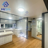 Maison préfabriquée de luxe résistante aux ouragans, extensible, en conteneur de 40 pieds, 20 pieds, 30 pieds, maison préfabriquée extérieure, cuisine, maison portable