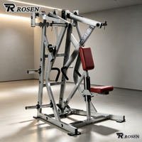 Máquina de remo isotrúpical ROSEN de 3 mm de grosor, con carga de placas de acero, para entrenamiento de fuerza, directamente de fábrica.