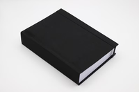 Carnet numérique en bois A6 violet pour sublimation, journal chrétien en papier noir moelleux