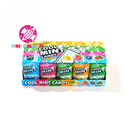OEM Custom Round Shape Cool Mint Candies Colorful Sweets Fruit Flavor Sugar Free Cold Mint Press Tablet Hard Candy
