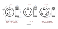 High Quality DIN 705 Stainless Steel 304 and Steel Retaining Rings Zinc and Black Plating Adjusting Rings