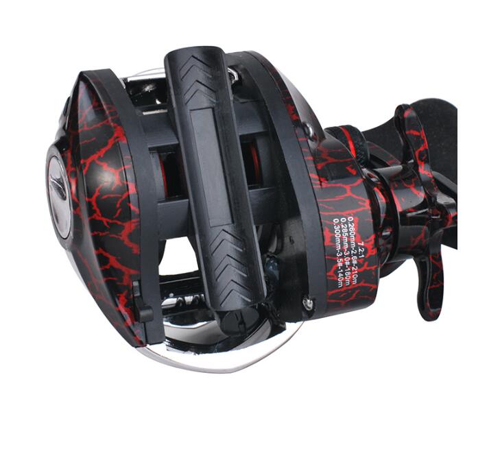 19-оси падение колесо Рыболовная катушка 7,2: 1 черной рыбы длинный выстрел Luya колеса