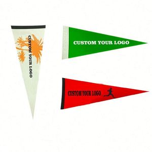 Sunshine New Design Football Tunisia Exchange Flag Pennant Flags With Tassels Printed Felt Banner Your Event Display Accessories - Product Image 1
