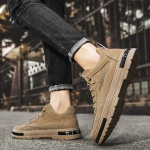 Zapatos de Trabajo Casuales Transpirables para Hombre, Zapatos Casuales para Correr Lento, Zapatos de Trabajo Antideslizantes Multifuncionales de Moda para Hombre - Product Image 2