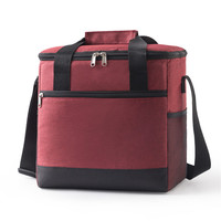 Sac isotherme avec poche avant, sac à lunch thermique imperméable en Oxford pour le travail et les pique-niques