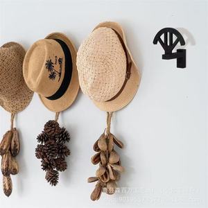 Wooden Hat Rack <b>Wall</b> Mounted Creative Cowboy Hat Storage Display Rack Solid Wood Multipurpose <b>Hook</b> - Product Image 1